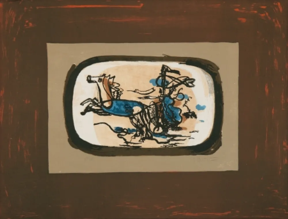 Lithografie Braque - Le char II