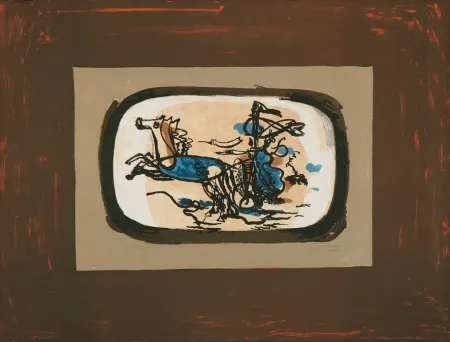 Lithografie Braque - Le char II