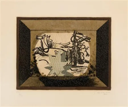 Lithografie Braque - Le Char (The Chariot III)