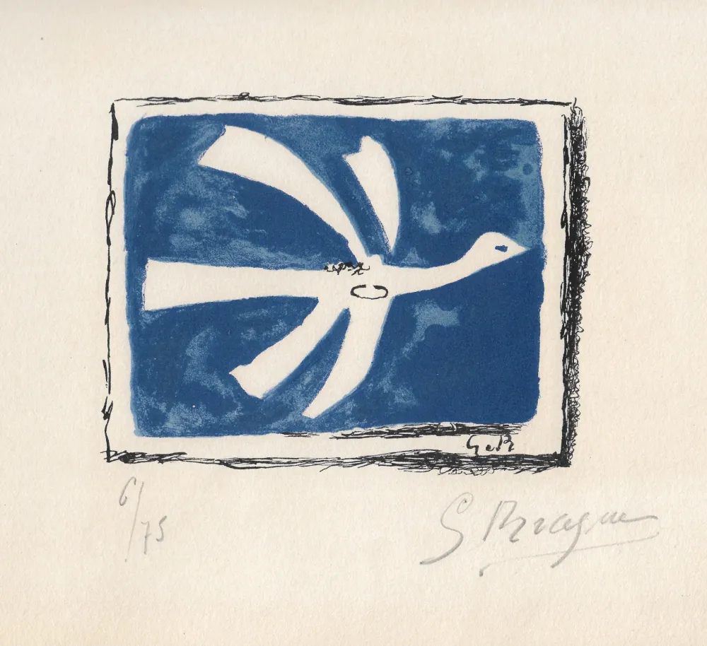 Lithografie Braque - Le ciel bleu