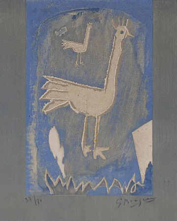 Lithografie Braque - Le coq