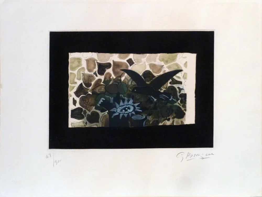 Ets En Aquatint Braque - Le Nid Vert