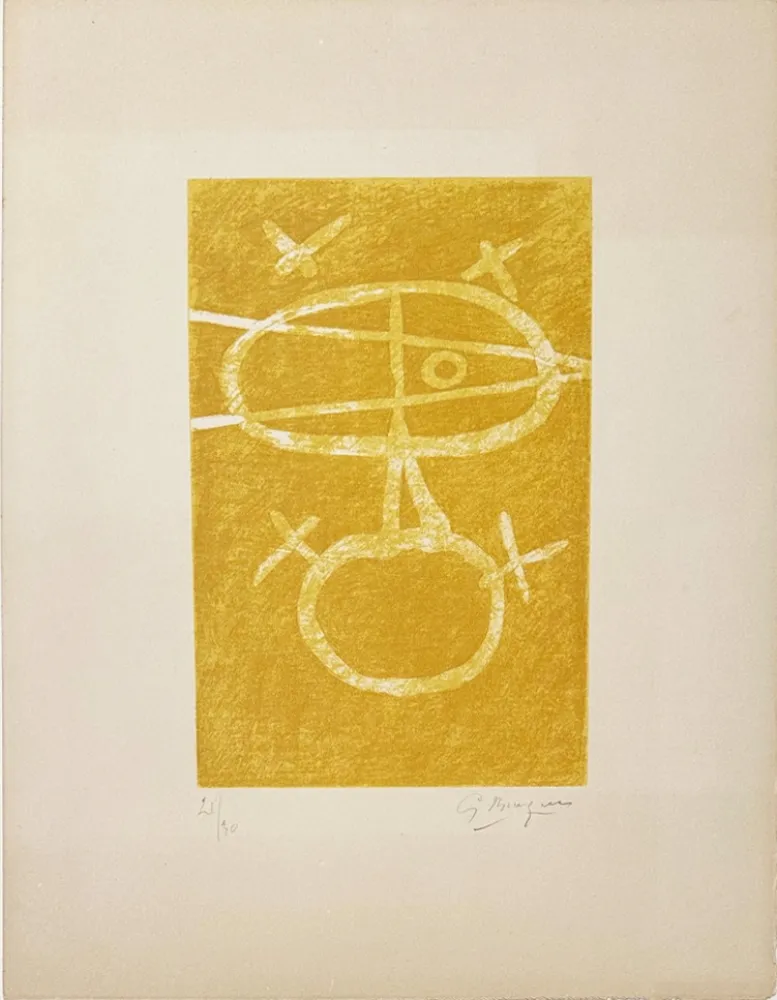 Lithografie Braque - Le signe