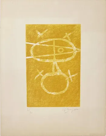 Lithografie Braque - Le signe
