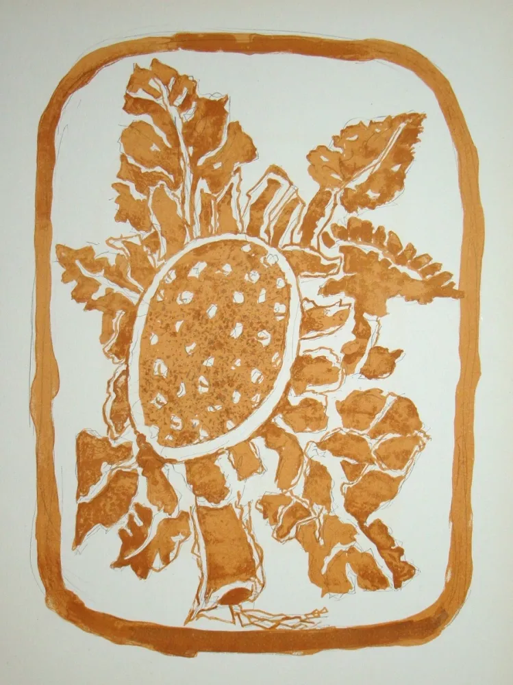 Lithografie Braque - Le Tournesol