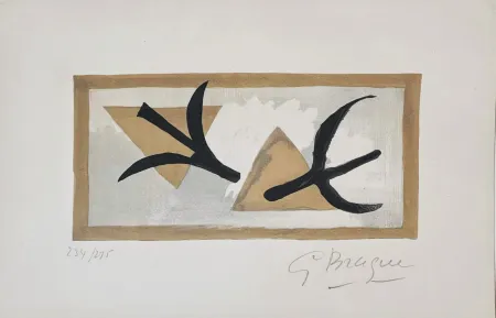 Lithografie Braque - Les Martinets 