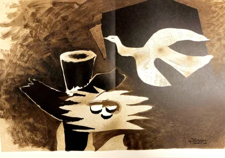 Lithografie Braque - L'oiseau et son nid