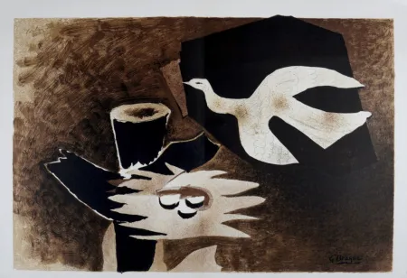 Lithografie Braque - L'oiseau et son nid