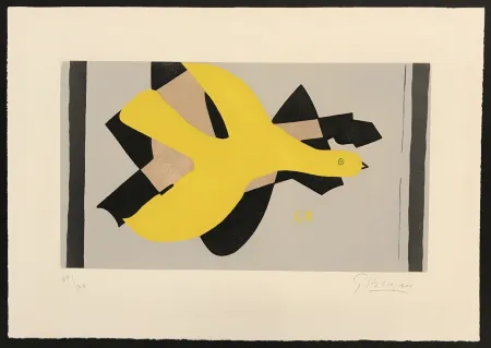 Ets En Aquatint Braque - L'Oiseau et Son Ombre II (Bird and its Shadow II)