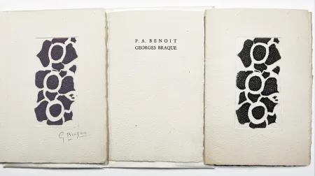 Geïllustreerd Boek Braque - NÉ LE (Pour les 50 ans de Rné Char). 2 gravures originales dont une en couleur signée.