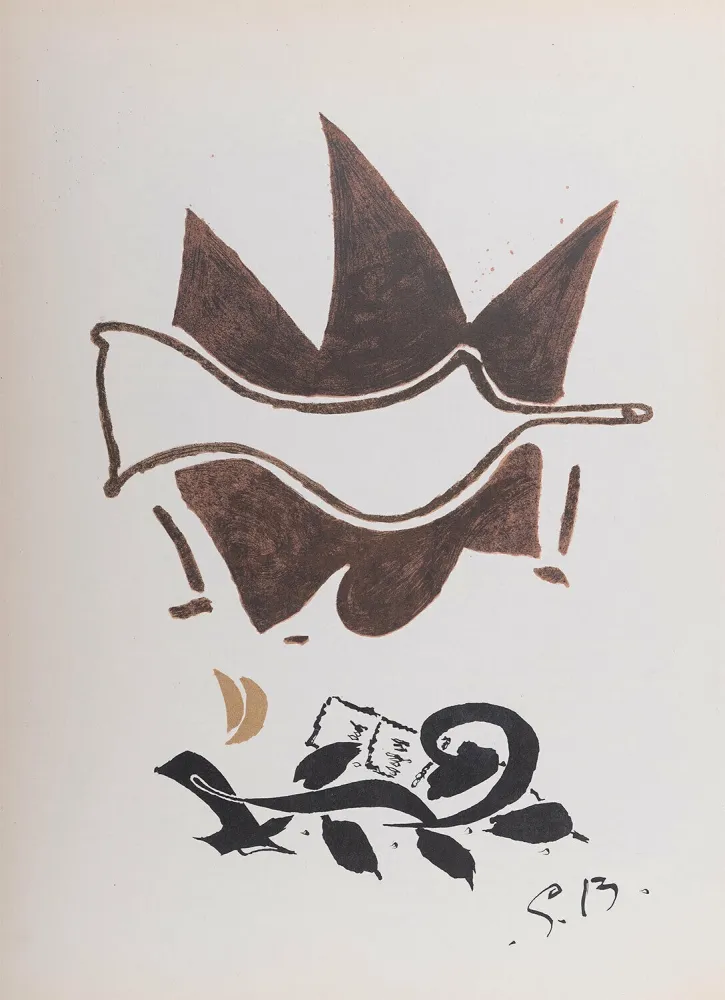 Lithografie Braque - Oiseau #2, 1956