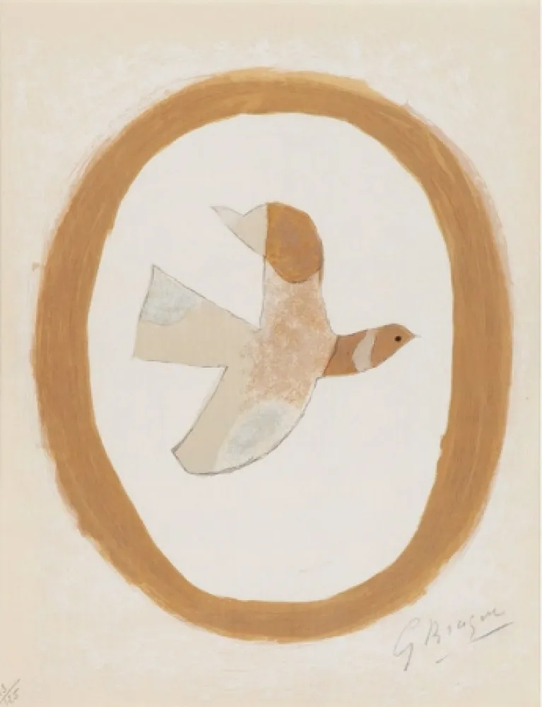 Lithografie Braque - Oiseau des sables