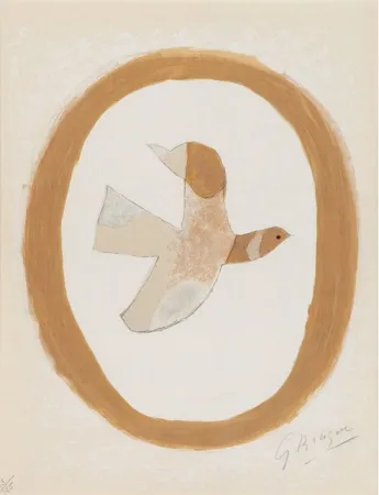 Lithografie Braque - Oiseau des sables