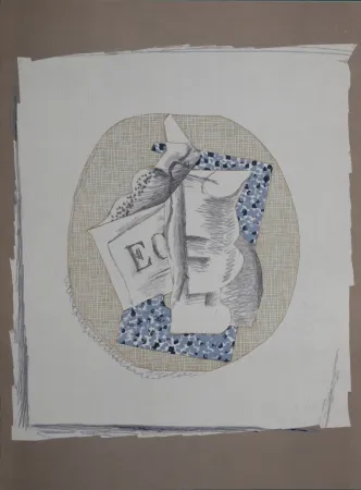 Lithografie Braque - Papiers Collés (A), 1963