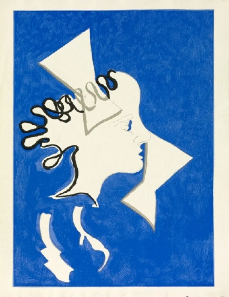 Houtsnede Braque - Si je mourrai là bas