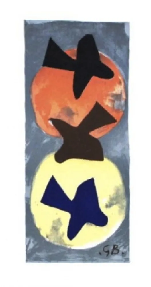Lithografie Braque - Soleil et lune 1