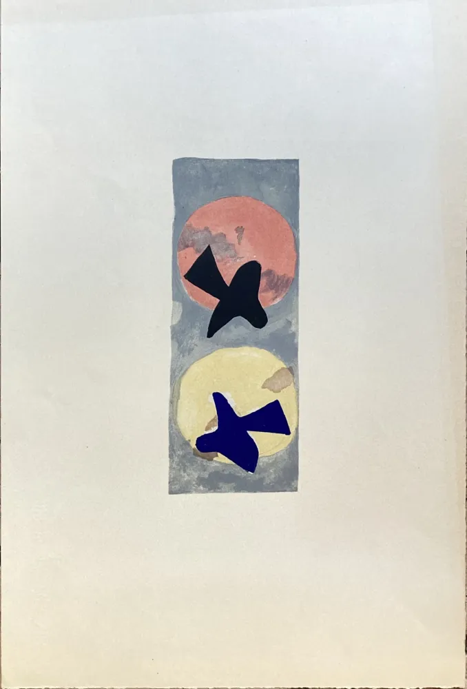 Lithografie Braque - Soleil et lune II