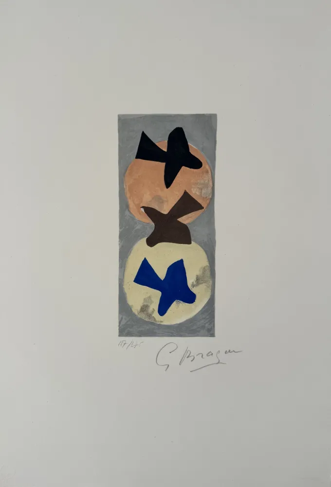 Lithografie Braque - Soleil et Lune II 