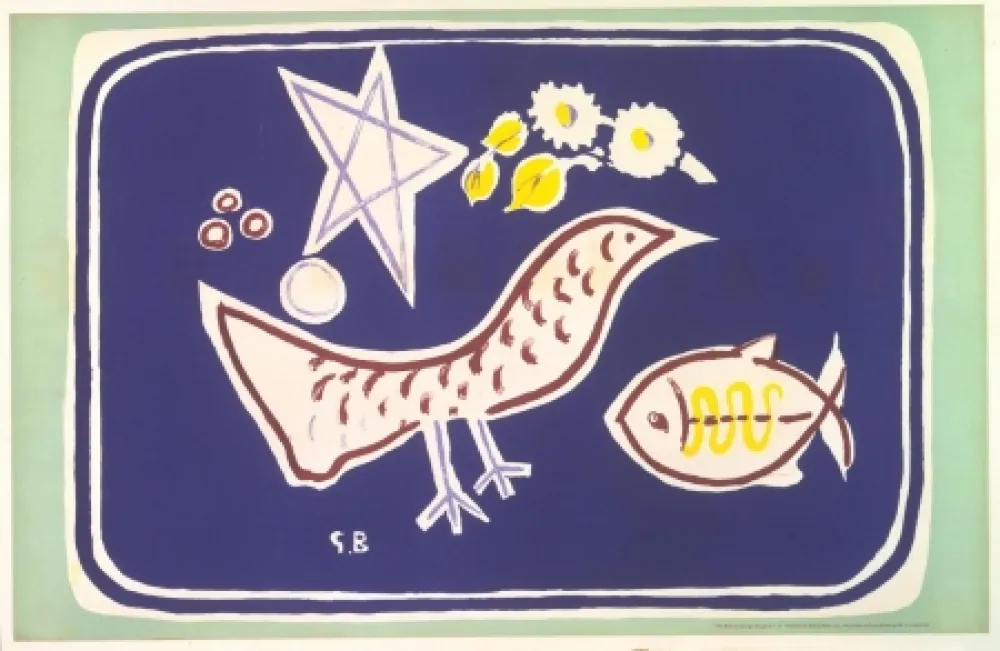 Lithografie Braque - The bird