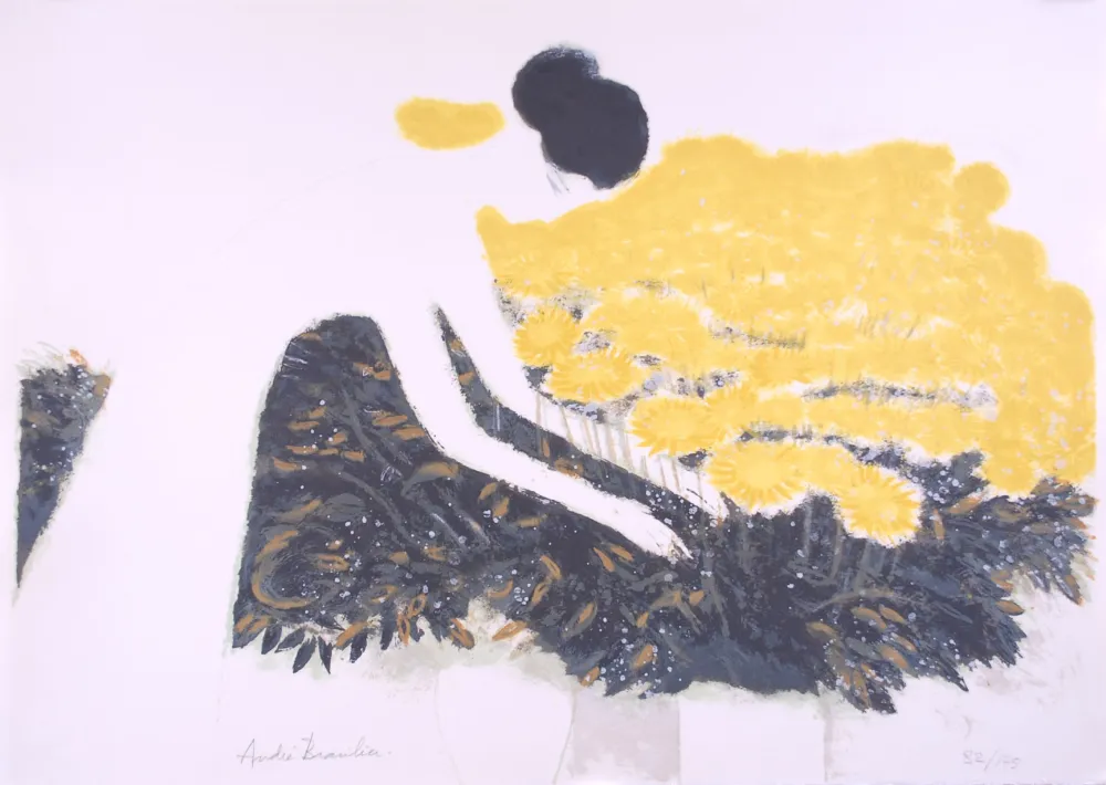 Lithografie Brasilier - La Dame Blanche - The White Lady