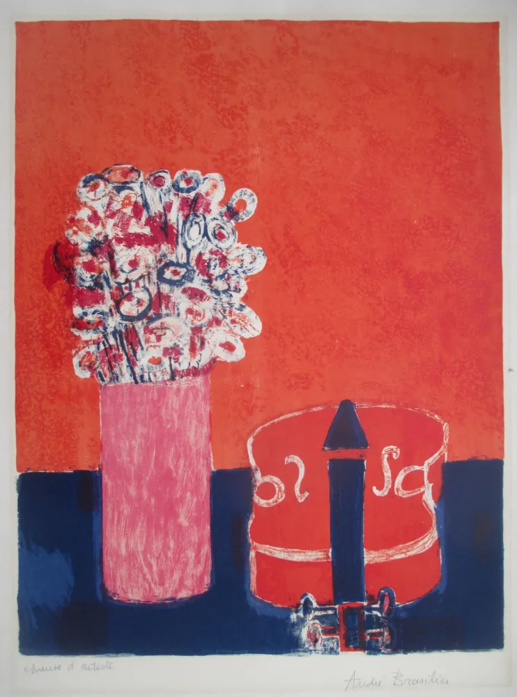Lithografie Brasilier - Le violon rouge