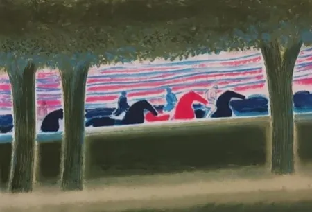 Lithografie Brasilier - Les cavaliers qui passent (1987)
