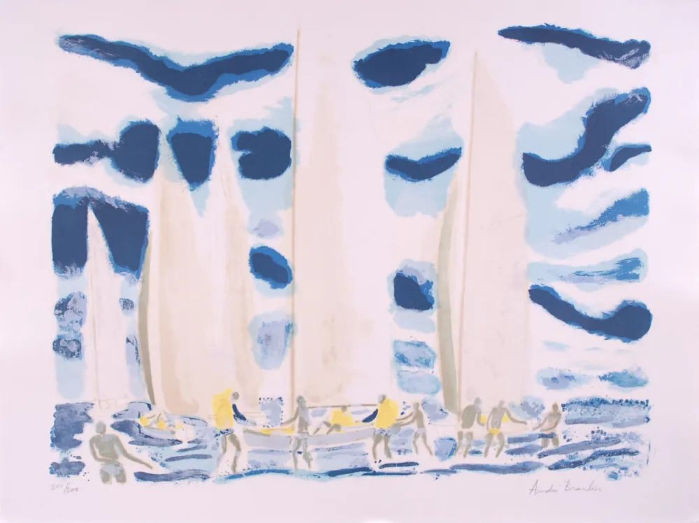 Lithografie Brasilier - Les Régates - Regattas