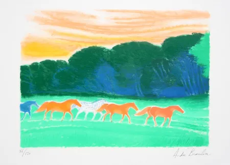 Lithografie Brasilier - Promenade en Lisieres