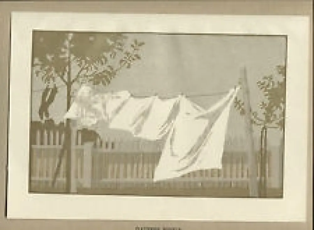 Houtsnede Braumüller-Havermann - Flatternde Windeln