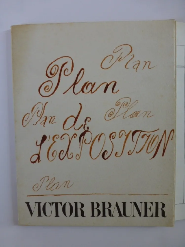 Geïllustreerd Boek Brauner - Plan de l'exposition galerie Iolas 1966