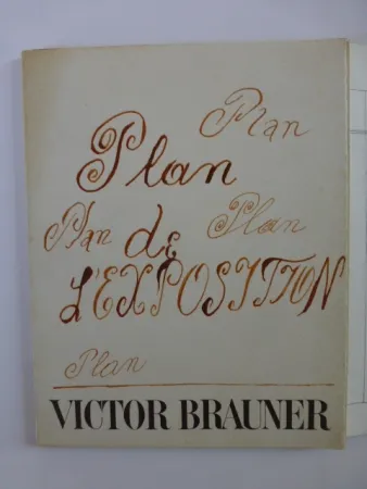 Geïllustreerd Boek Brauner - Plan de l'exposition galerie Iolas 1966