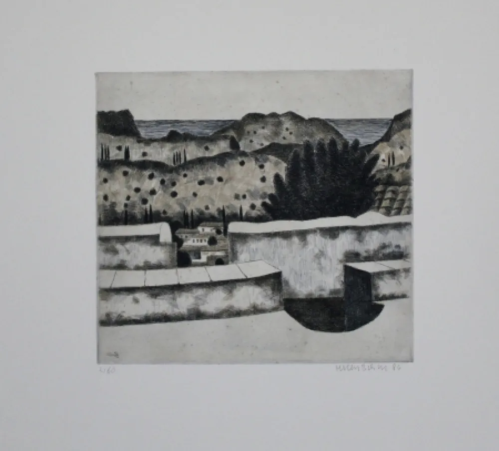 Ets En Aquatint Breiter - Tseria
