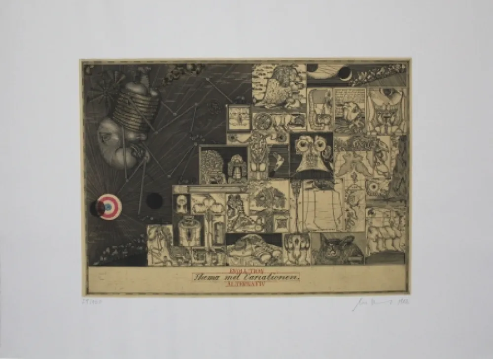 Ets En Aquatint Bremer - Evolution Alternativ:  Thema mit Variationen