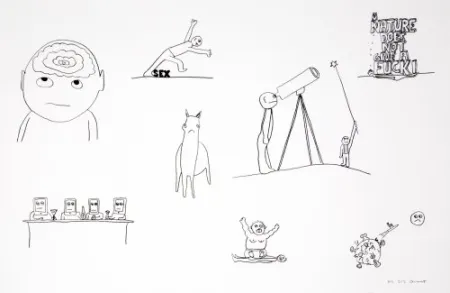 Lithografie Breuning  - Random thoughts about life 2