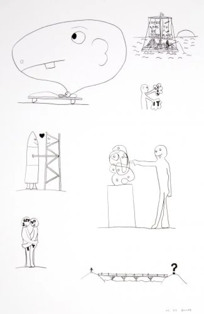 Lithografie Breuning  - Random thoughts about life 3