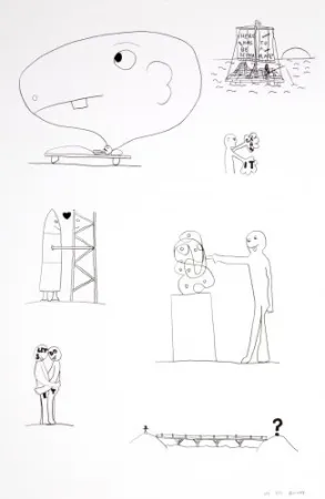 Lithografie Breuning  - Random thoughts about life 3