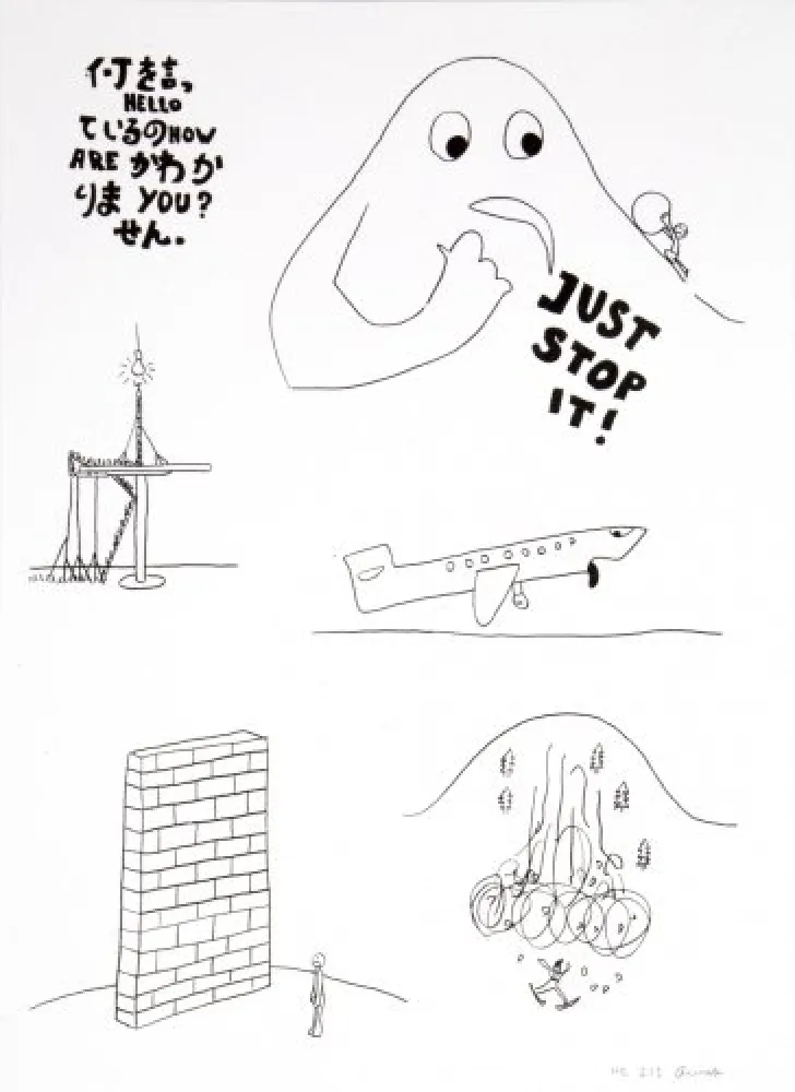 Lithografie Breuning  - Random thoughts about life 5