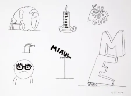 Lithografie Breuning  - Random thoughts about life 7