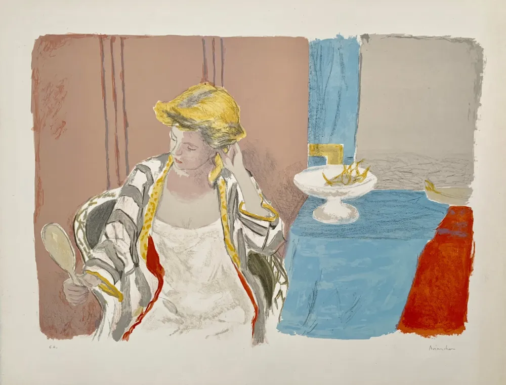 Lithografie Brianchon - Femme a sa Toilette