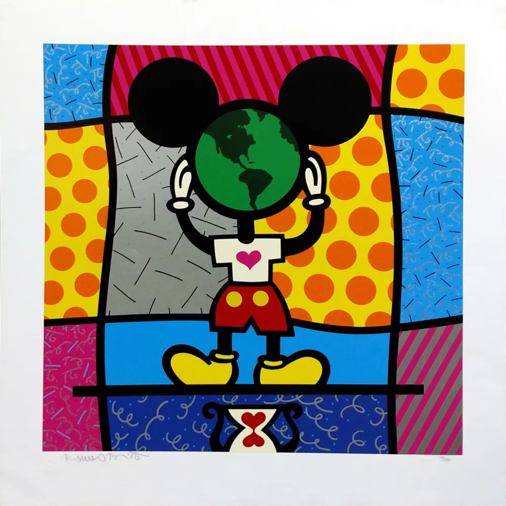 Zeefdruk Britto - MICKEY'S WORLD
