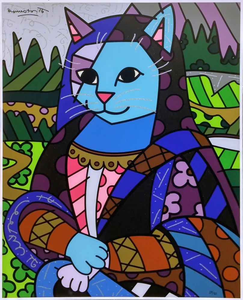 Zeefdruk Britto - MONA CAT