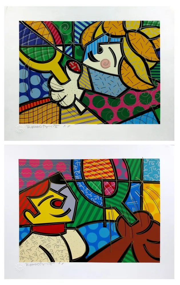 Zeefdruk Britto - TENNIS SUITE (EMBELLISHED) 