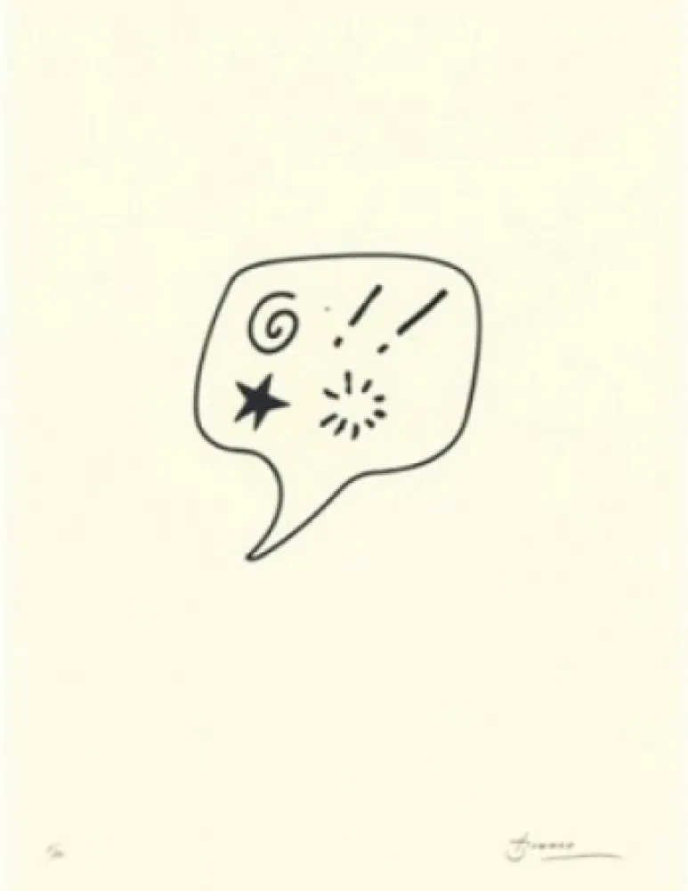 Lithografie Brossa - Blasfèmia	