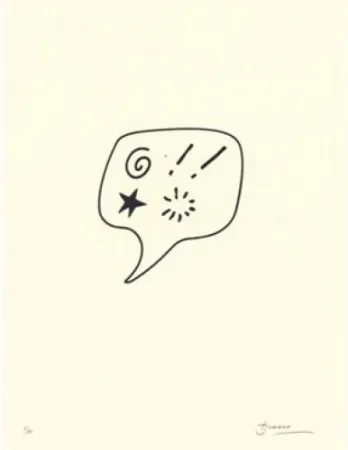 Lithografie Brossa - Blasfèmia	