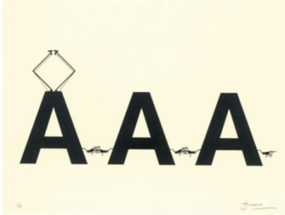 Lithografie Brossa - Comboi