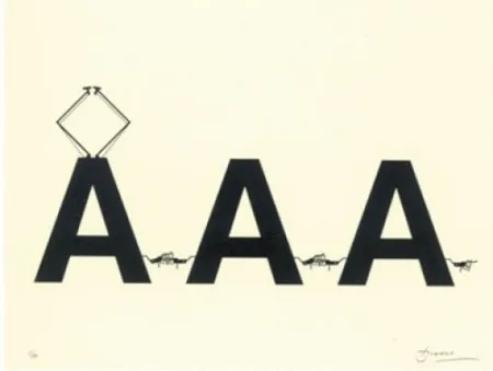 Lithografie Brossa - Comboi