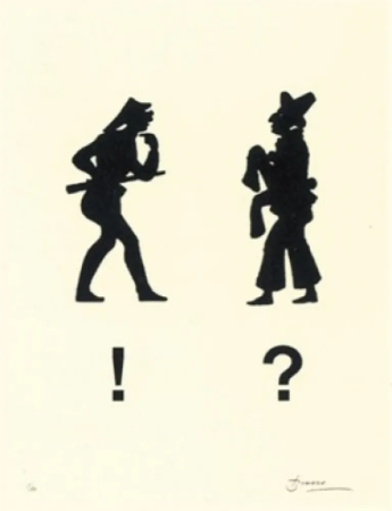 Lithografie Brossa - Diàleg