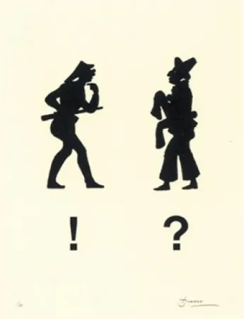 Lithografie Brossa - Diàleg