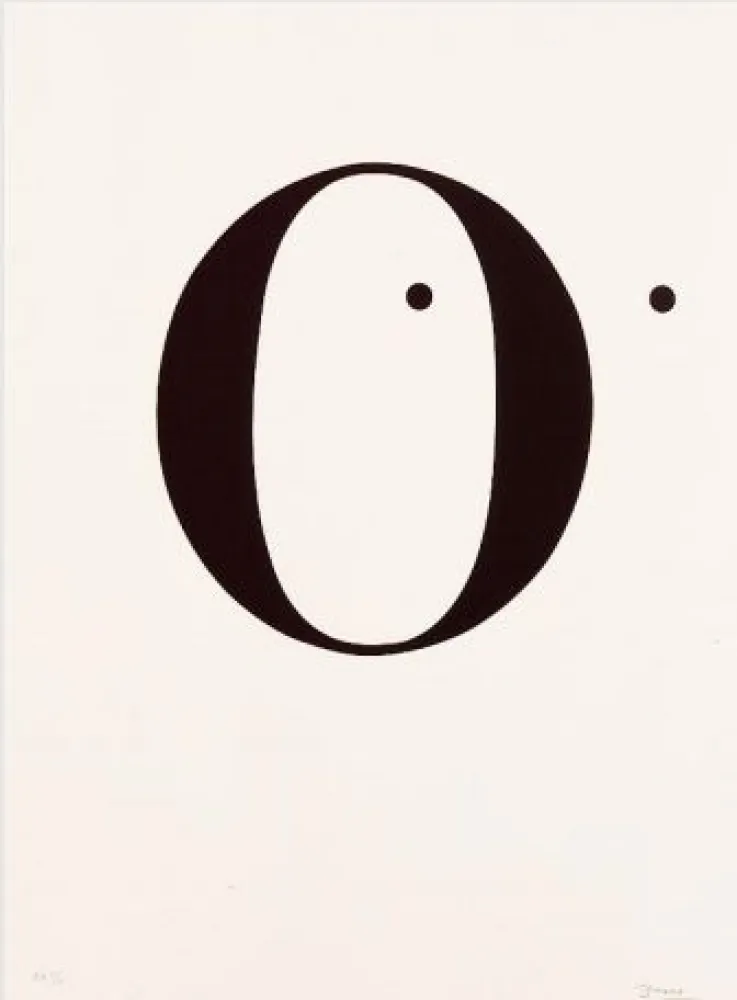 Lithografie Brossa - Poema visual. 1970 / 1988