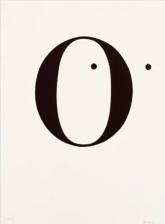 Lithografie Brossa - Poema visual. 1970 / 1988